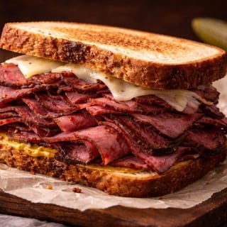 Cooked Pastrami & Swiss Sandwich