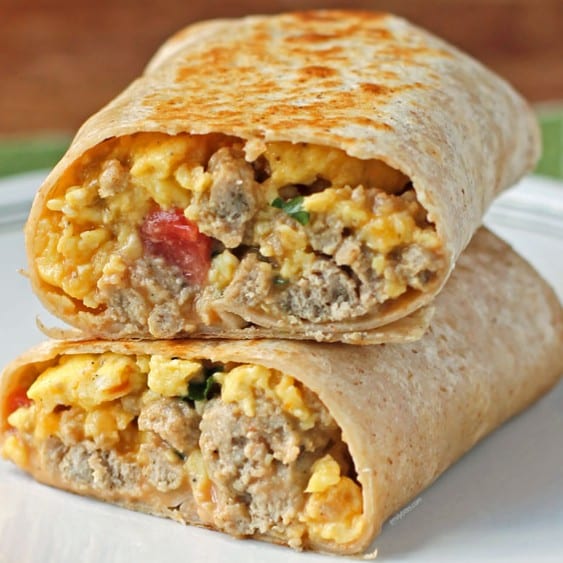 Steak, Eggs, Potato & Cheese Burrito.