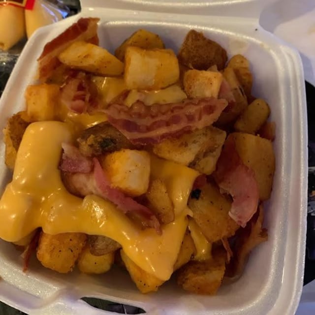 Home Fries with Cheese & Bacon.