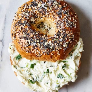 Scallion Cream Cheese Bagel