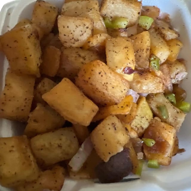 Home Fries with Peppers & Onions.