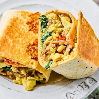 Veggie Omelet Burrito